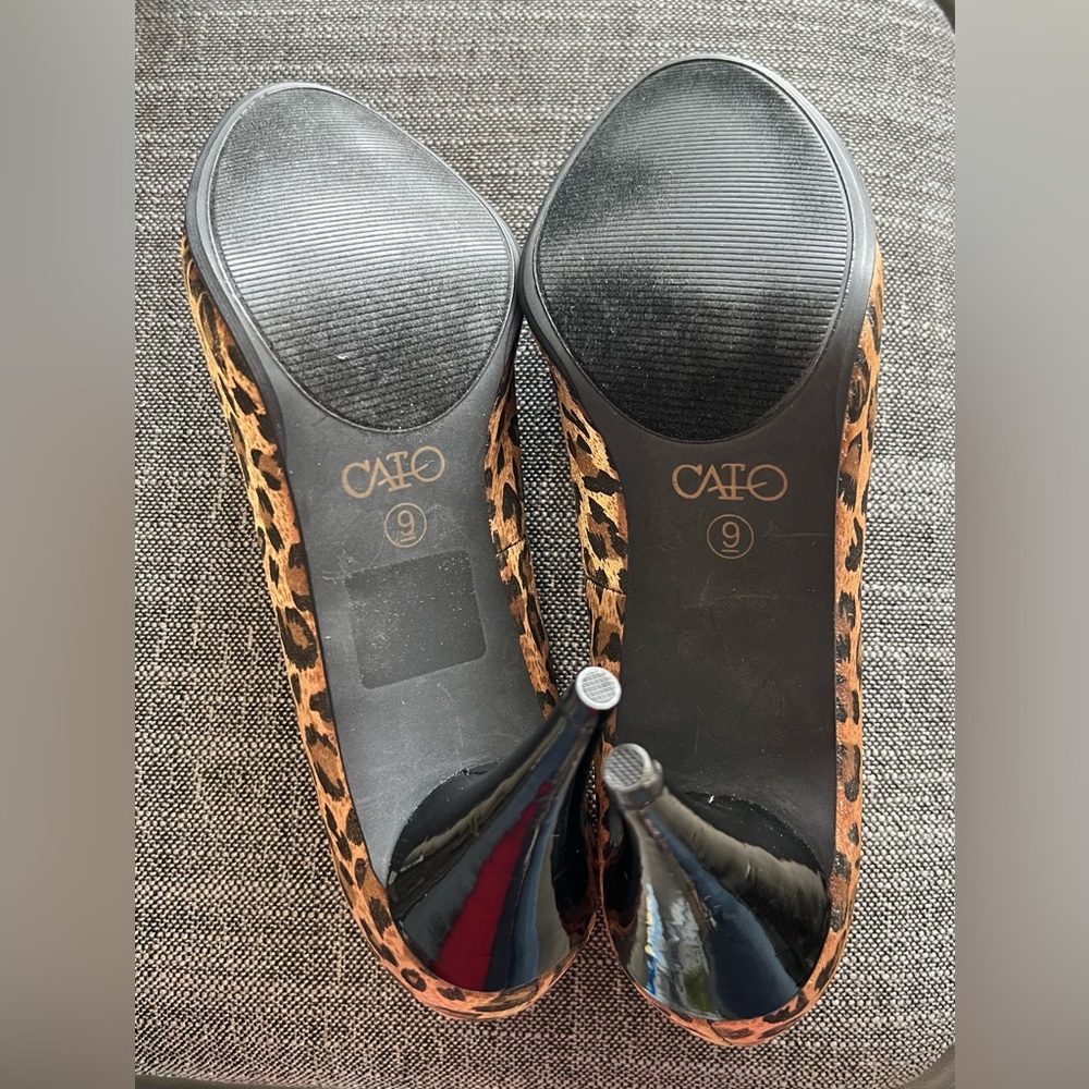 Leopard Print Heels - image 4